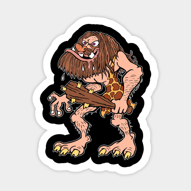 Kinky Caveman - Lowbrow - Sticker | TeePublic